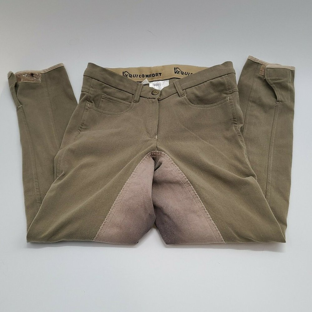 VEQUI Comfort Women's‎ Equestrian Riding Pants Beige Women’s Size 28